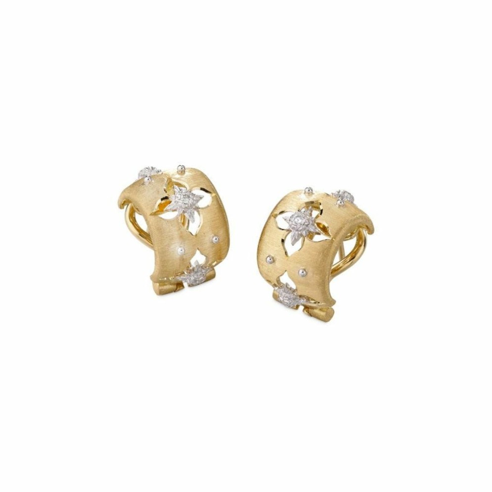 Jewellery Buccellati  | Macri Giglio Earrings Yellow Gold 750/1000/ White Gold 750/1000
